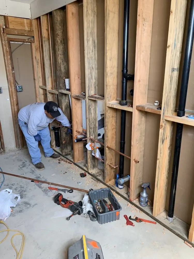 Commercial rough-in plumbing for Gas Line Repair in Booths Corner
